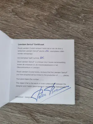 Peter Bremers - Leerdam glas kopen? Bied vanaf 375!