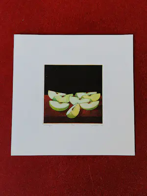 Joop Vegter - Fraaie kleine mezzotint "partjes Appel" - kleine oplage - potloodgesigneerd kopen? Bied vanaf 75!