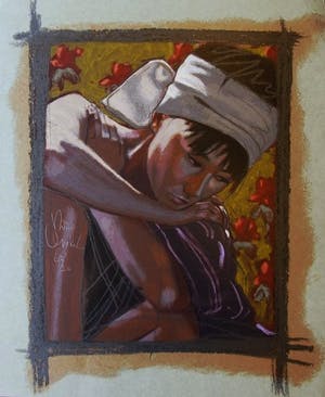 Nico Vrielink - Kleurenzeefdruk PORTRET van JEANNE Handgesigneerd. kopen? Bied vanaf 85!