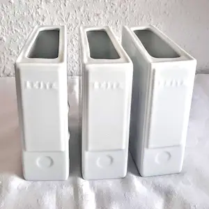 Rosenthal - Rarität 3 Porzellan Vasen LEITZ-ORDNER Exklusiv für die Firma LEITZ 1996 kaufen? Bieten Sie von 120!