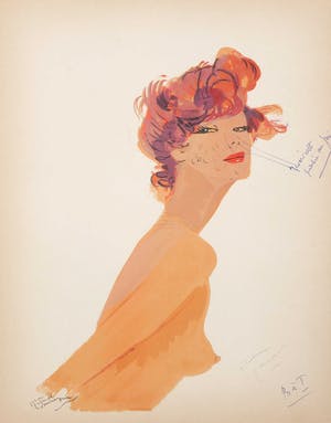 Jean-Gabriel Domergue - Litho, Ernestine uit de portfolio La Parisienne kopen? Bied vanaf 200!