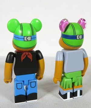 Hebru Brantley - Lil Mama Bearbrick 400% en Flyboy & Lil Mama 100% Bearbrick set kopen? Bied vanaf 1!