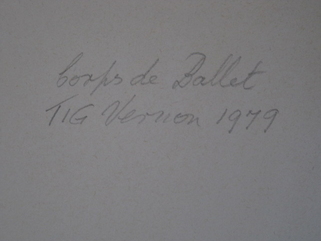 Niet of onleesbaar gesigneerd - Bijzonder Rood-Zwart 1979 Litho "Corps de Ballet" gesigneerd  kopen? Bied vanaf 1!