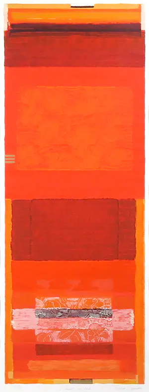 Tineke Looman - Zeefdruk, Power in Red - Ingelijst kopen? Bied vanaf 50!