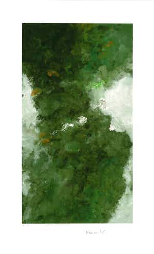 Armando - Handgesigneerde giclee: Boslandschap verkocht voor € 95!