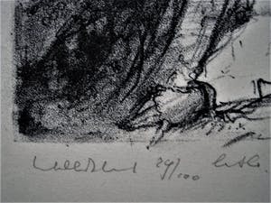 Dirkje Kuik - Utrechts Museum - Fraaie Litho - oplage 100 ex. - "de Eenhoorn" gesigneerd kopen? Bied vanaf 21!