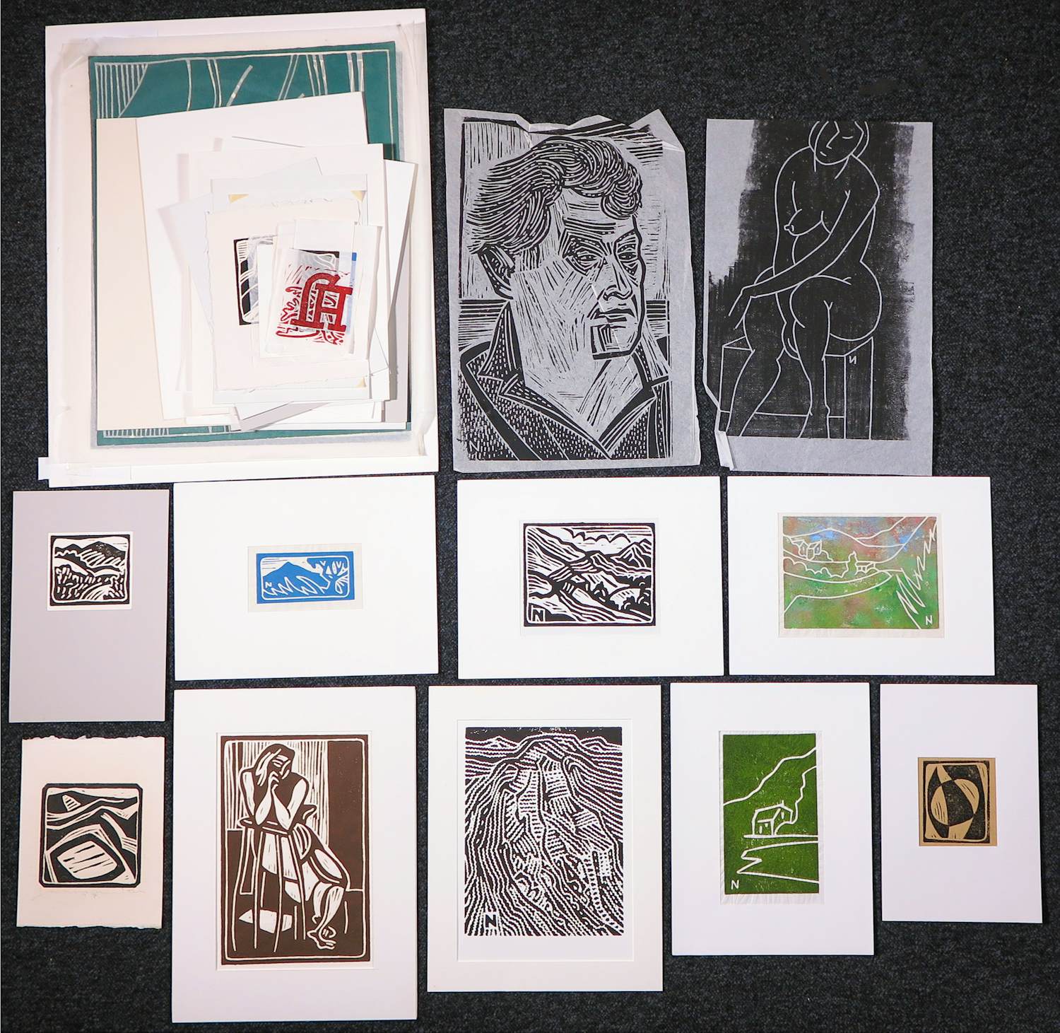 Janus Nuiten - Lino, Lot van 40 lino's kopen? Bied vanaf 100!