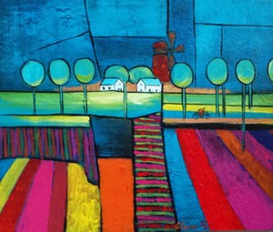 Elena Polyakova - Tulpenveld in Holland kopen? Bied vanaf 100!