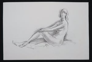 Jan Sluijters (jr.) - Tekening, Zittend naakt kopen? Bied vanaf 1!