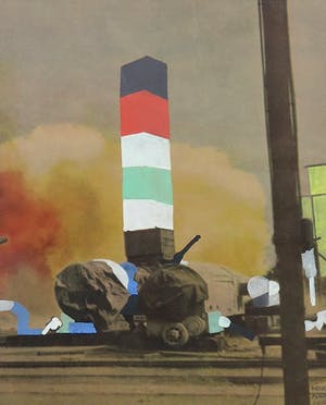 Henri Plaat - Collage met gouache, Zonder titel kopen? Bied vanaf 35!