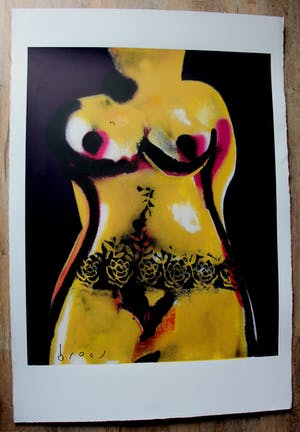 Herman Brood - Grote zeefdruk: Torso (laatste exemplaar) kopen? Bied vanaf 395!