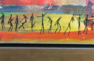 Ad Arma - Handbewerkte zeefdruk op board, Uit de serie 'India' nr. 18 kopen? Bied vanaf 70!