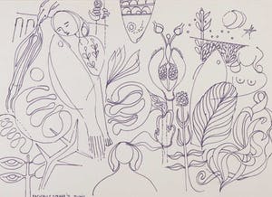 Joe Wols - Lot van twee pentekeningen op papier, Twee voorstellingen kopen? Bied vanaf 1!