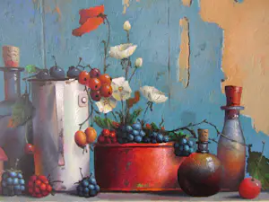 Evert Dijkstra - Stilleven, olieverf op paneel, mooi ingelijst kopen? Bied vanaf 700!