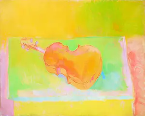 Arthur Beckand - Olieverf op doek, Viool - Ingelijst kopen? Bied vanaf 1!