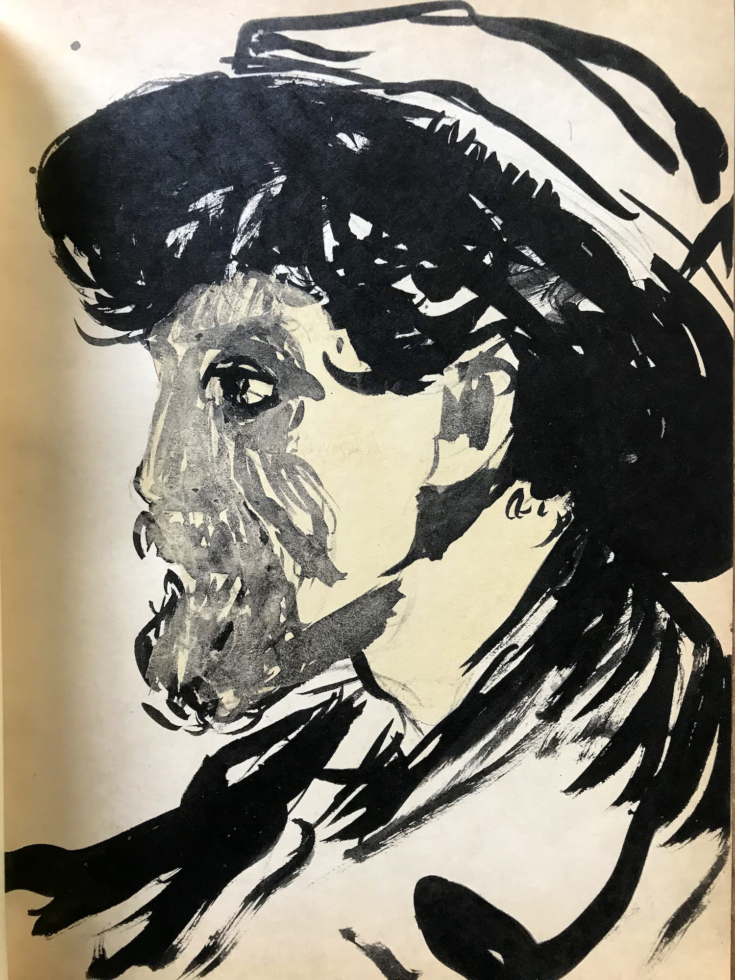 Kees van Dongen - Pochoir Portrait d’Homme 1925 verkocht voor € 80!