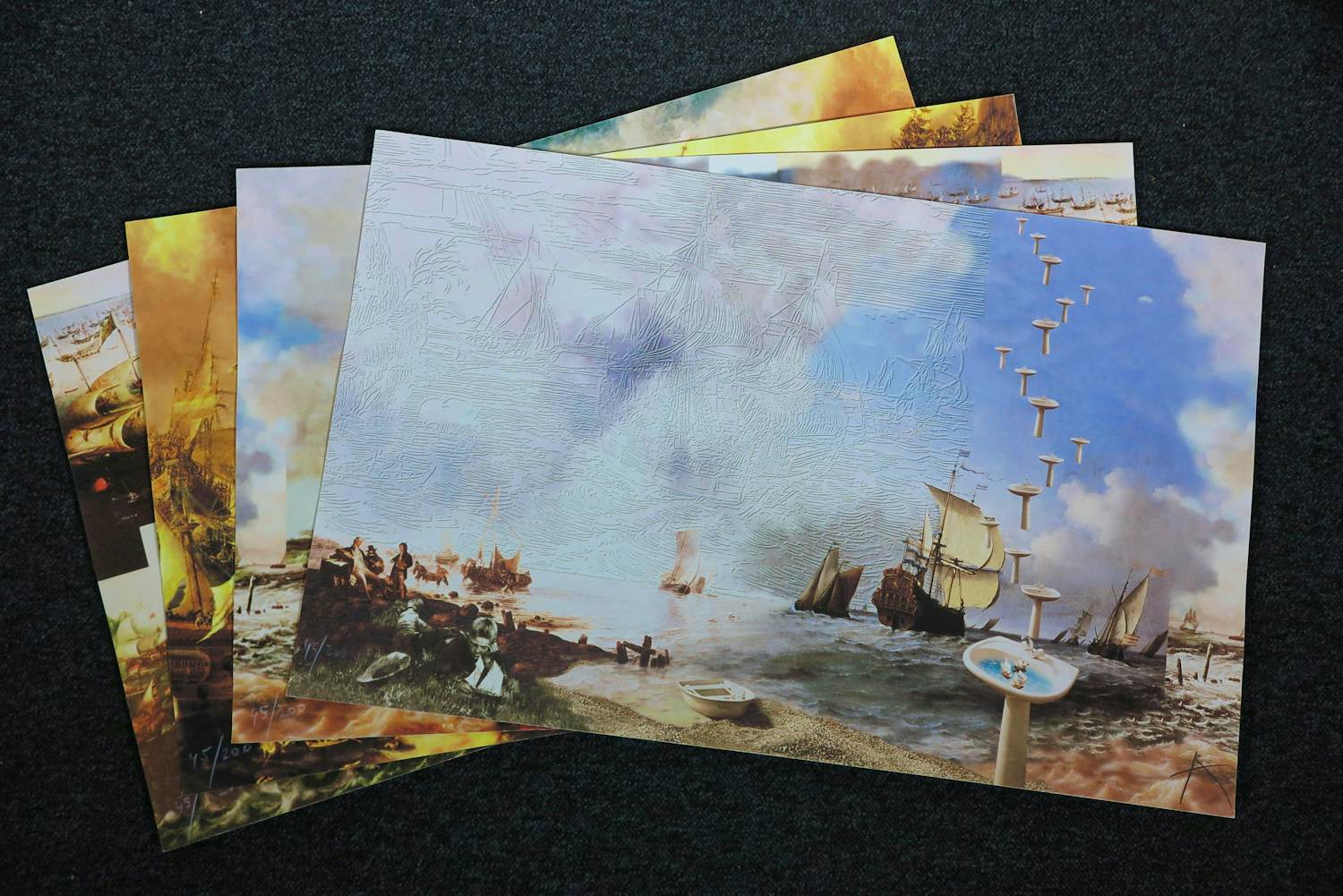 Rob Scholte - Portfolio met vier piezografieën, NOUS verkocht voor € 100!