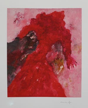 Armando - Rotes Gewand (Rood gewaad), Giclee op katoenpapier. Sublieme kleuren! kopen? Bied vanaf 100!