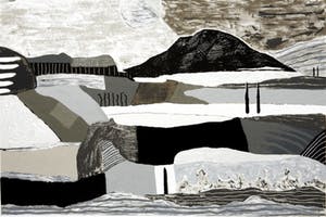 Ronald Boonacker - Zeefdruk NIGHT SKY Handgesigneerd--GROOT!! kopen? Bied vanaf 165!