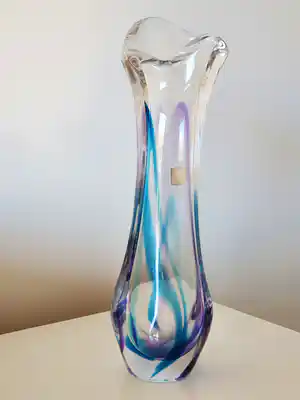 Max Verboeket - Max Verboeket vaas - Kristalunie Maastricht verkocht voor € 1!