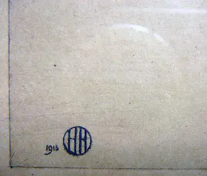 Herman Heuff - Winter in Zeeland -ets 1913- kopen? Bied vanaf 35!