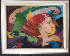 Louis de Gier - 1912-1984. Portret vrouw 1947 kopen? Bied vanaf 320!