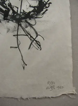Franz Hitzler - OHNE TITEL 1985 signiert . kopen? Bied vanaf 120!