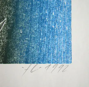 Franz Eggenschwiler - Vogelfrau - 1991 - Originele houtsnede - gesigneerd en genummerd kopen? Bied vanaf 70!