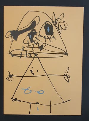 Antonio Saura - Triptico - zeefdruk - gesigneerd -1975 kopen? Bied vanaf 1!