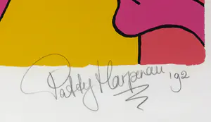 Patty Harpenau - Zeefdruk, Stop Aids! - Ingelijst (Groot) kopen? Bied vanaf 100!