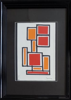 Siep van den Berg - Collage op papier kopen? Bied vanaf 125!