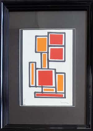 Siep van den Berg - Collage op papier verkocht voor € 125!