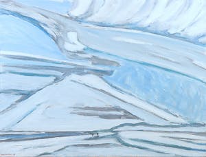 Paul Overhaus - Acryl op doek, Blauwe wolkenvelden - Ingelijst kopen? Bied vanaf 100!
