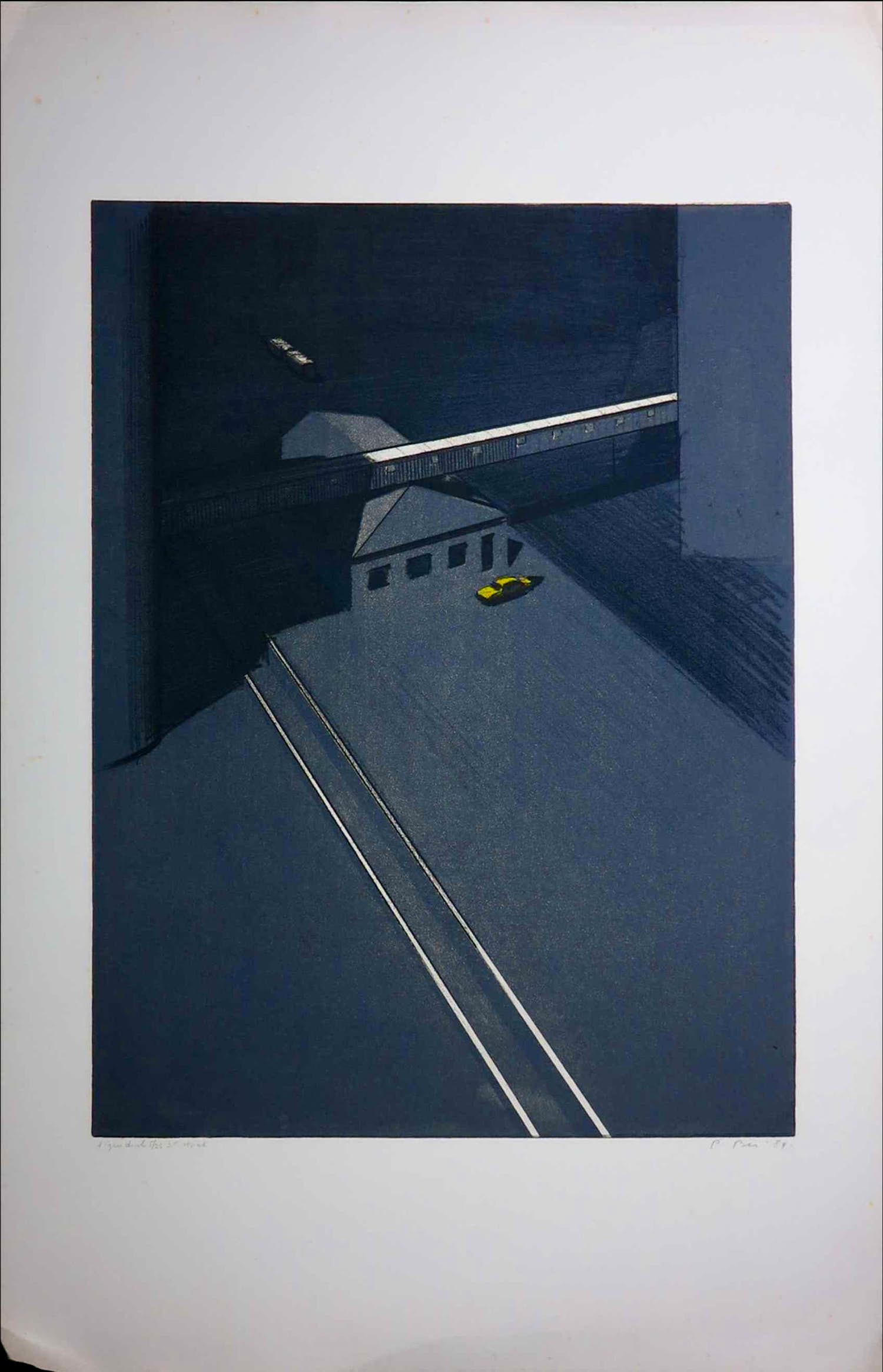 Peter Bes - Ets en aquatint, Silo verkocht voor € 50!
