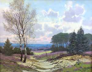 Willem Jacobus Alberts - C4623 - Heidegezicht verkocht voor € 100!