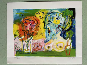Hans Truijen - Hans Truijen: Litho, Een vrouw en een vaas kopen? Bied vanaf 25!