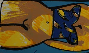 Herman Brood - Zeefdruk: Oh hoe ik hunker naar de zeelucht van uw doos.. kopen? Bied vanaf 225!