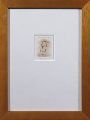 Hannie de Jong - Ets, "magiër" - Zeer klein! kopen? Bied vanaf 1!