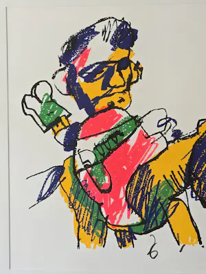 Herman Brood - Man met Paard - Handgesigneerd - 27/200 kaufen? Bieten Sie von 430!