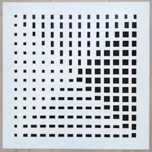 Peter Struycken - zeefdruk: geometrisch abstract (1966) kopen? Bied vanaf 250!