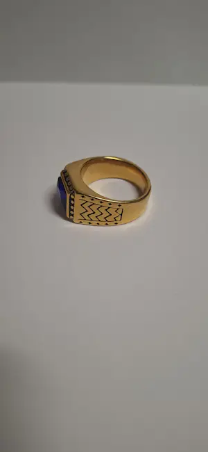 Nieuwe Edelsteen ring voor heren, vintage vierkante ring. kopen? Bied vanaf 35!