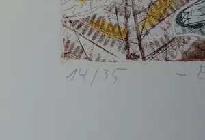 Andreas Dress - Elegie 1 - Radierung, von Hand aquarelliert 2007 kopen? Bied vanaf 60!