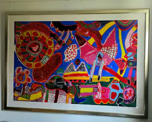 Corneille - Tuin der Lusten / Jardin des Delices XXL Groot - Handgesigneerd - 1991 - 11/50 kopen? Bied vanaf 1850!