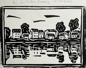 Jan Willem Versteeg - L’Oise a Cergy ( houtsnede ) kopen? Bied vanaf 1!