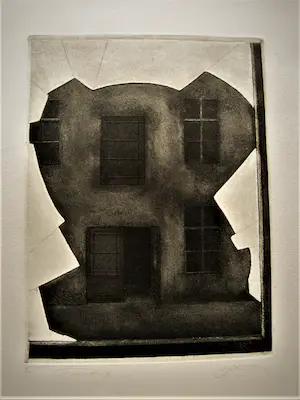 Niet of onleesbaar gesigneerd - Intrigerende Duitse (?) ETS "Wände VII" zeer kleine oplage - gesigneerd kopen? Bied vanaf 1!