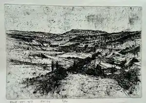 Buy Paul van Gils - heuvellandschap? Bid from 40!