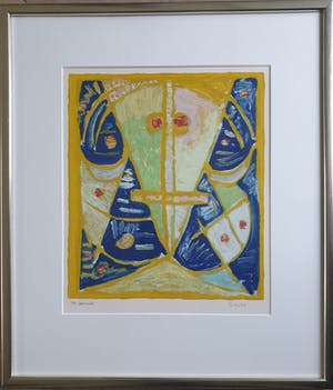 Egill Jacobsen - "Face" - Litho - HC - Gesigneerd - Ingelijst kopen? Bied vanaf 375!