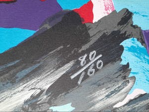 Karel Appel - three faces like clouds - 1978 kopen? Bied vanaf 450!
