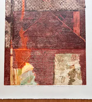 Buy Miki Van der Eecken - Kleurets aquatint - Miki Van Der Eecken - "GEVEL 5" - 1/50 - 1974? Bid from 75!