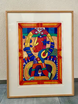 Clemens Briels - Zeefdruk Nr. 194 - The closing of the - Ingelijst kopen? Bied vanaf 150!